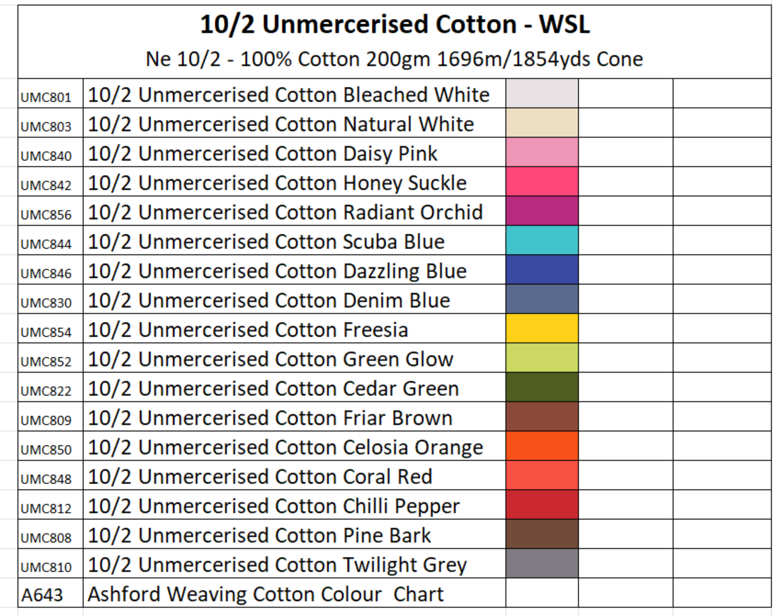 Ashford 10/2 Unmercerised Cotton-image