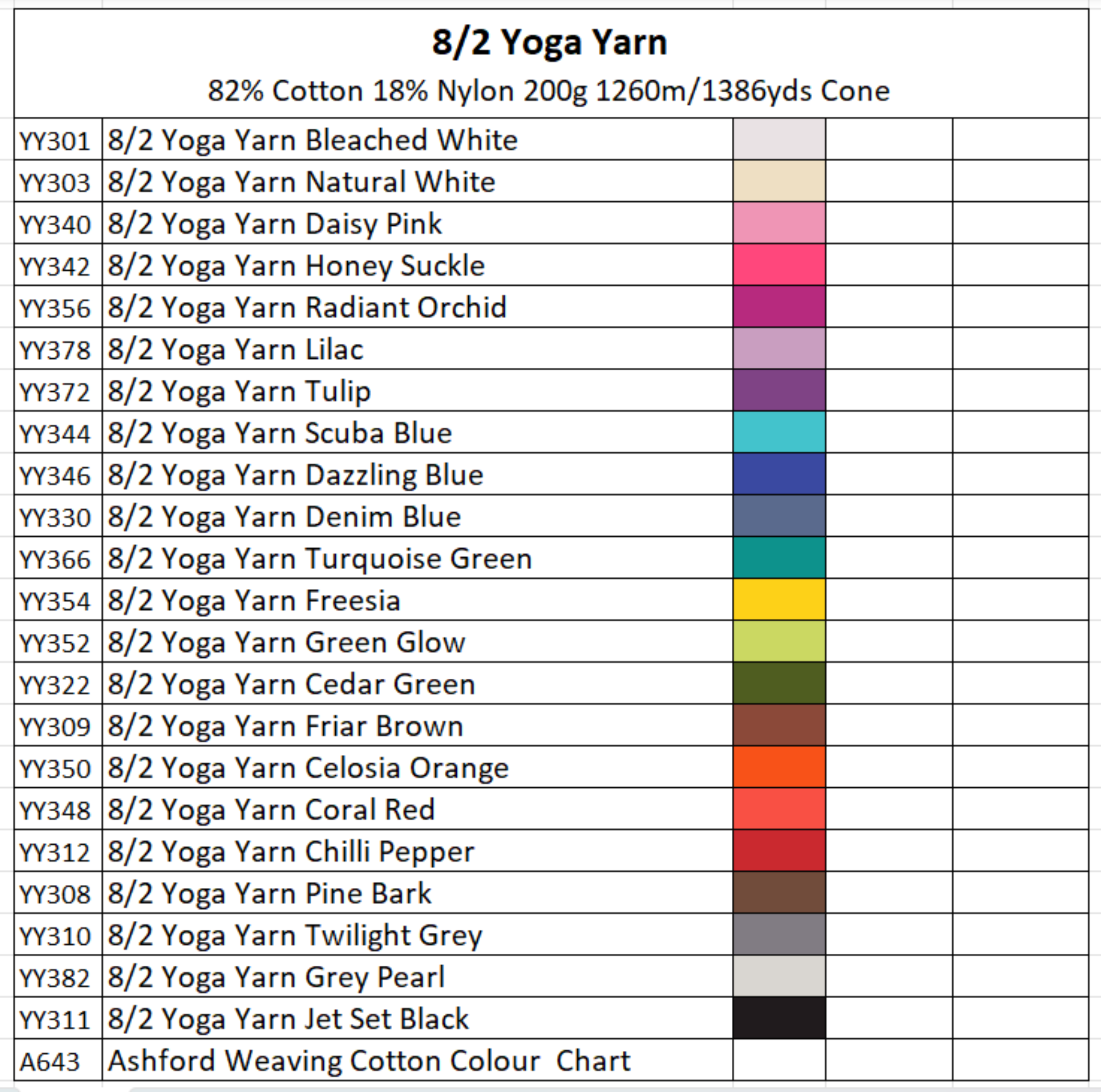 Ashford 8/2 Yoga Yarn 200g-image
