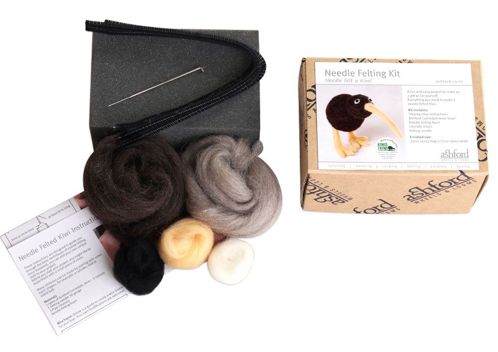 A704 New Zealand Wildlife Needle Felting Kit Kiwi-image