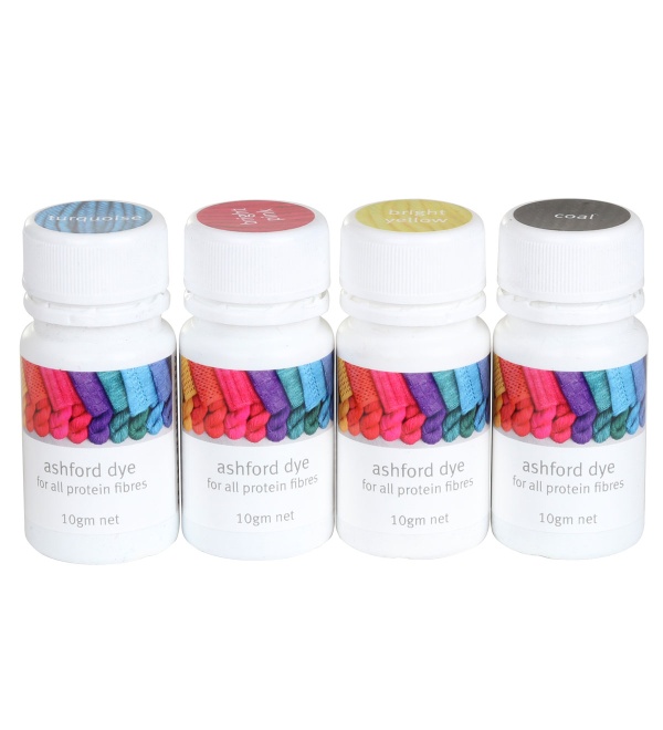 A782 Ashford Protein Dyes 4 x 10g CMYK Colours Set-image